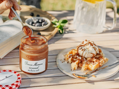Karamel se slaným máslem + kovová lžíce na pomazání - Bonne Maman AT - 2